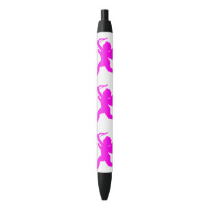 Preta Caneta Personalizada Anjo Rosa