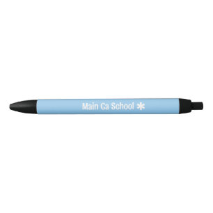Preta Caneta Personalizada com Cor e Ícone de Texto