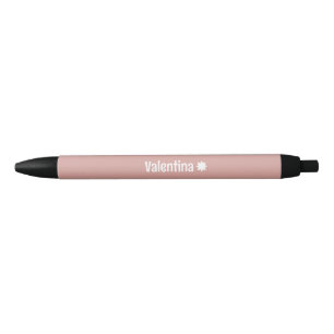 Preta Caneta Personalizada com Cor e Ícone de Texto Pers