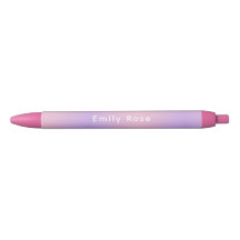 Caneta Personalizada com Nome | Gradiente Rosa Rox