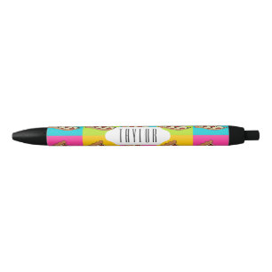 Preta Caneta personalizada de fatias de pizza