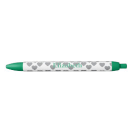 Preta Caneta Personalizada de Nome Elegante Amor Estilos