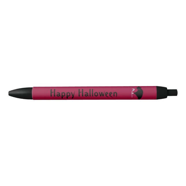 Preta Caneta Personalizada do Halloween de Grim Reaper (Frente)