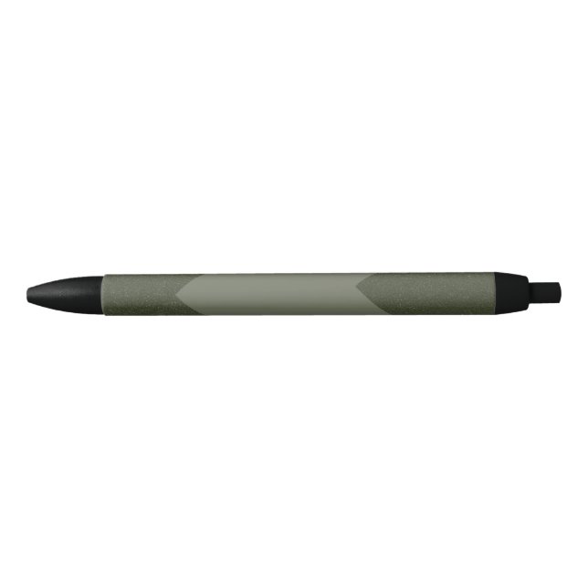 Preta Caneta Personalizada Geométrica Verde Musgo (Frente)