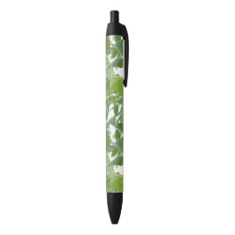 Preta Caneta Personalizada Planta de Erva Verde
