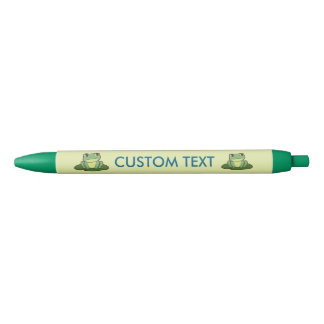 Preta Caneta Personalizada Sapo Verde Fofo