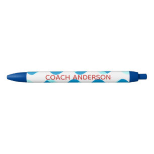 Preta Caneta Personalizada Vermelha do Treinador de Nata