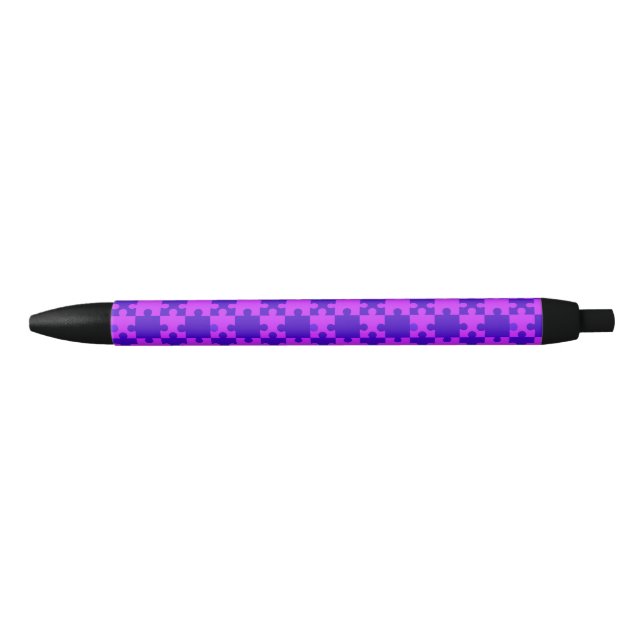 Preta Caneta quebra-cabeça magenta (Frente)