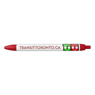 Preta Caneta retrátil Transit Toronto - Vermelha