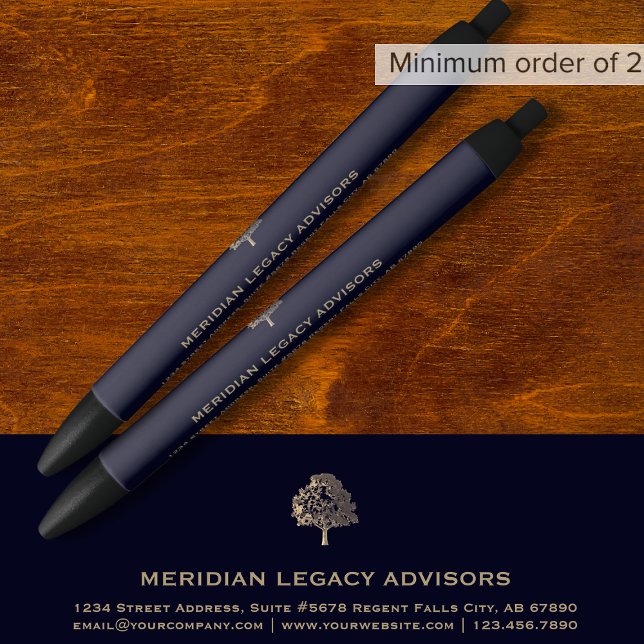 Preta Caneta sofisticada de tinta do logotipo (Criador carregado)