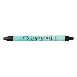 Preta Caneta Textured turquesa de Mermazing