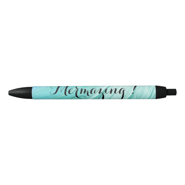 Preta Caneta Textured turquesa de Mermazing (Frente)