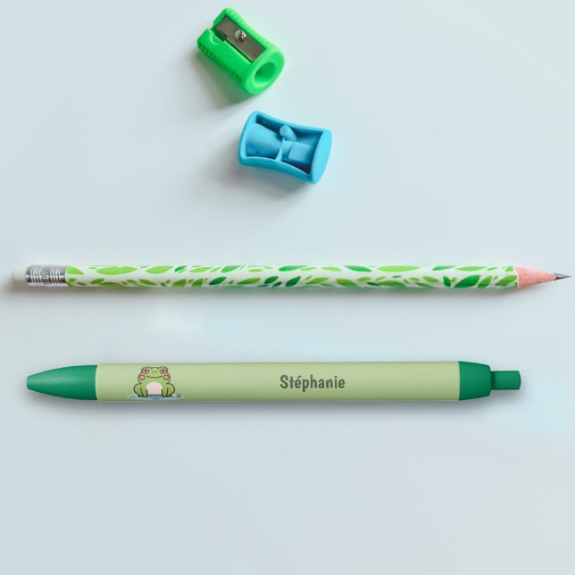 Preta Caneta verde Sapo (Cute Frog Green Pen)