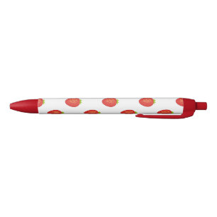 Preta Caneta vermelha da guarnição da morango, de tint
