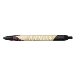 Preta Chic Notes Card e Caneta correspondente