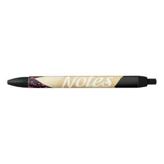 Preta Chic Notes Card e Caneta correspondente
