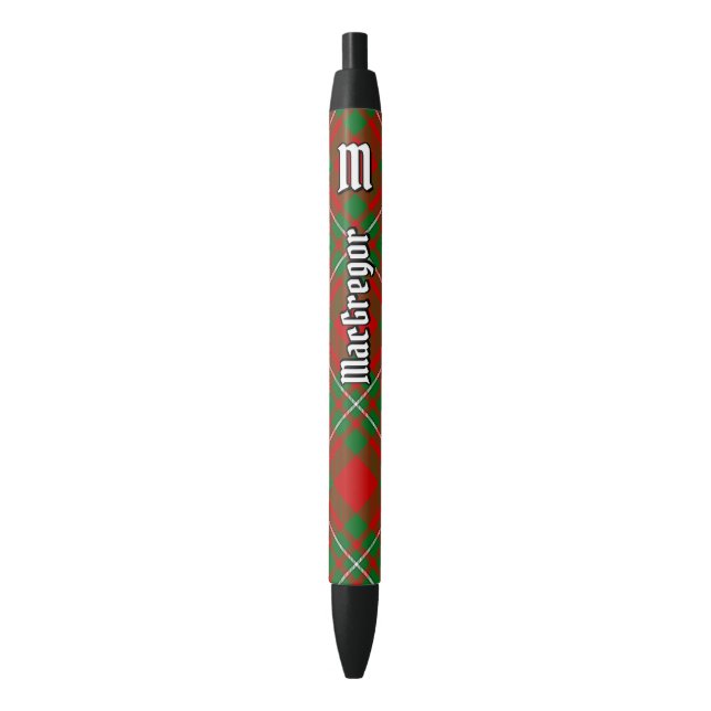 Preta Clan Gregor Tartan Ink Caneta (Frente Vertical)