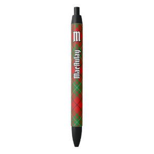 Preta Clan MacAulay Tartan Ink Caneta