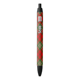 Preta Clan Scott Red Tartan Ink Caneta
