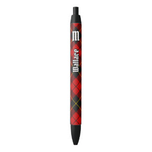 Preta Clan Wallace Tartan Ink Caneta