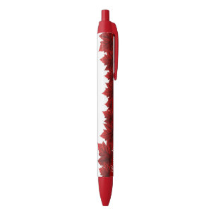 Preta Costume da caneta da folha de bordo de Canadá das
