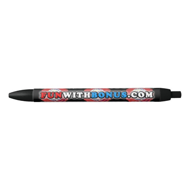 Preta Divertimento com a caneta do Web site do bônus (Frente)