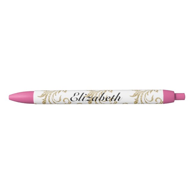 Preta Favoritos para festas de Caneta Personalizadas com (Frente)