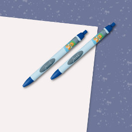 Preta Gengibre de desenho na Caneta de neve com nome