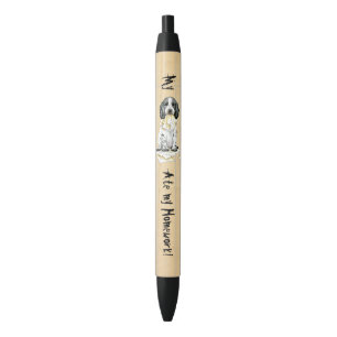 Preta Meu Cocker Inglês Comeu Minha Caneta De Tinta Pret
