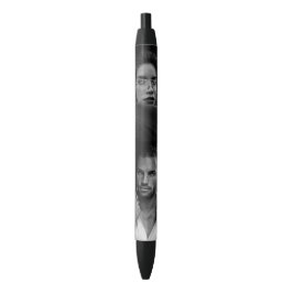 Preta Modelo de Caneta com 2 Fotos Personalizadas
