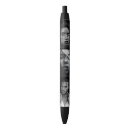 Preta Modelo de Caneta com 3 Fotos Personalizadas