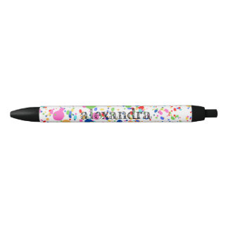 Preta Paint Splatter Name Ink Caneta - Multi Rainbow