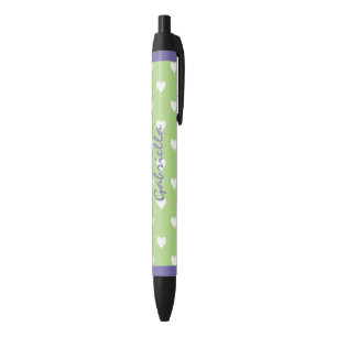 Preta Personalizado: Caneta branca roxa verde da tinta