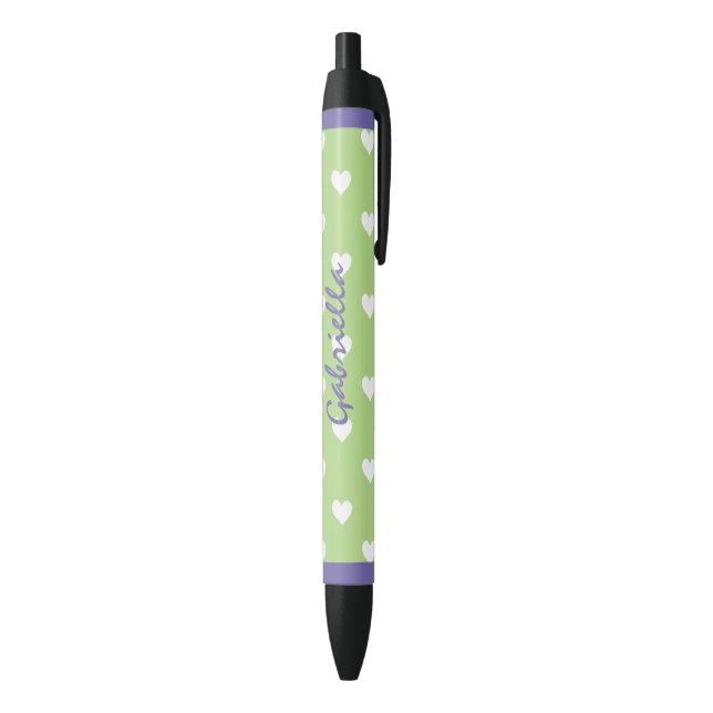 Preta Personalizado: Caneta branca roxa verde da tinta (parte de inferior (Vertical))