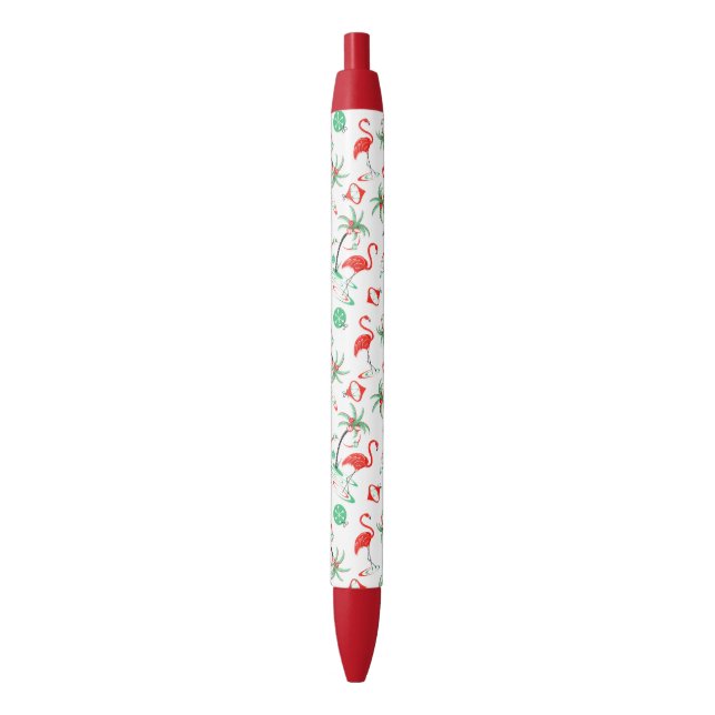 Preta Red Christmas Flamingo Multi caneta (Frente Vertical)