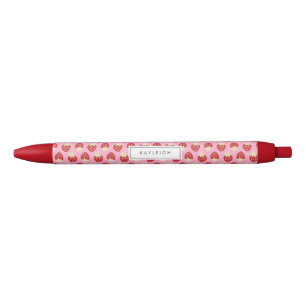 Preta Sacudir de morango Caneta personalizada