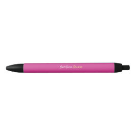Preta Sonhos dados por Deus Bonito Caneta rosa