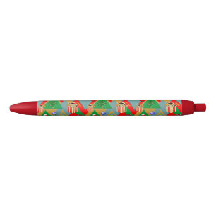 Preta Triângulos de Natal Mais Caneta De Tinta