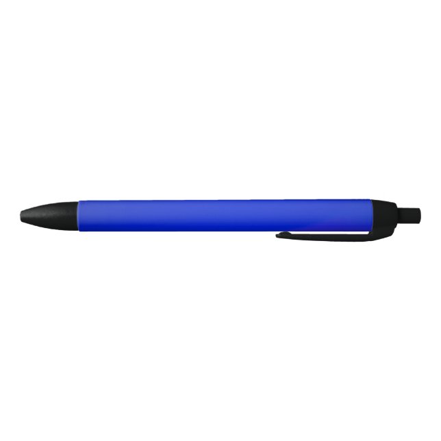 Preta Uma caneta azul elegante com uma ponta e clipe pre (Parte Inferior)