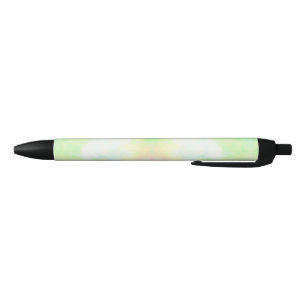 Preta Uma caneta com um corpo claro de cor pastel
