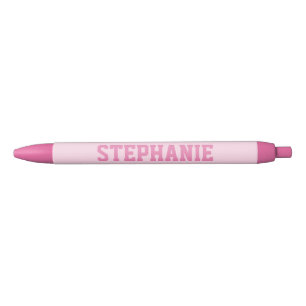 Preta Variação Personalizada do Patch de Caneta Rosa