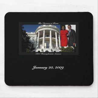 Preto 1600 de Mousepad Obama