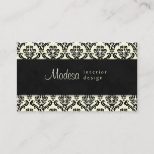 Preto 2 do creme do design de interiores do cartão