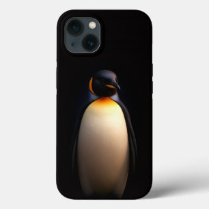 Preto 4 Luxe iPhone 13 Case, Imperador Pinguim