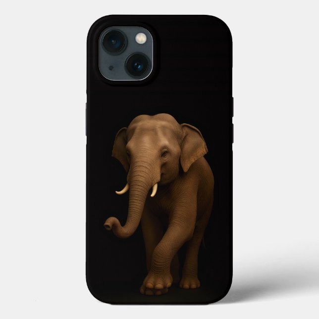 Preto 4 Luxe iPhone 13, Elefante Indiano (Verso)