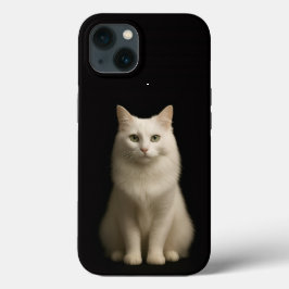 Preto 4 Luxe iPhone 13, Gato Turco Angora