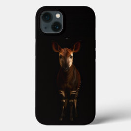 Preto 4 Luxe iPhone 13, Okapi da Floresta