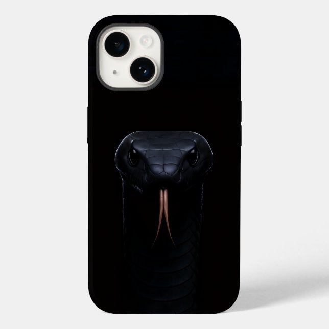Preto 4 Luxe iPhone 14 Case-Mate, Black Mamba (Verso)