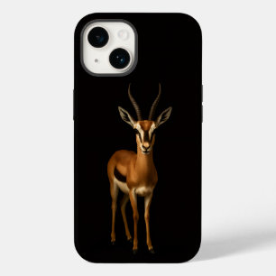 Preto 4 Luxe iPhone 14 Mate, Gazela Elegante