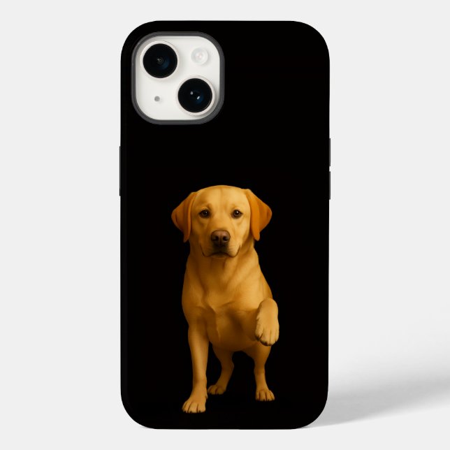 Preto 4 Luxe iPhone 14 Mate, Labrador Terno (Verso)